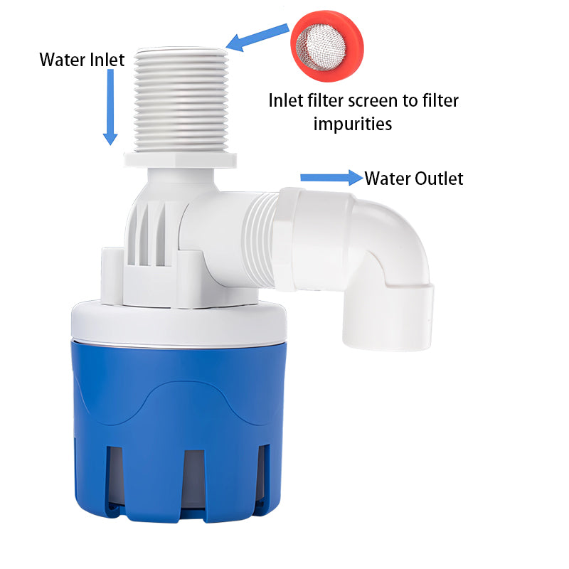 MEUPMEOP 3/4" Top Inlet Vertical Auto Fill Shut Off Automatic Water Level Controller Float Valve for Water Tank