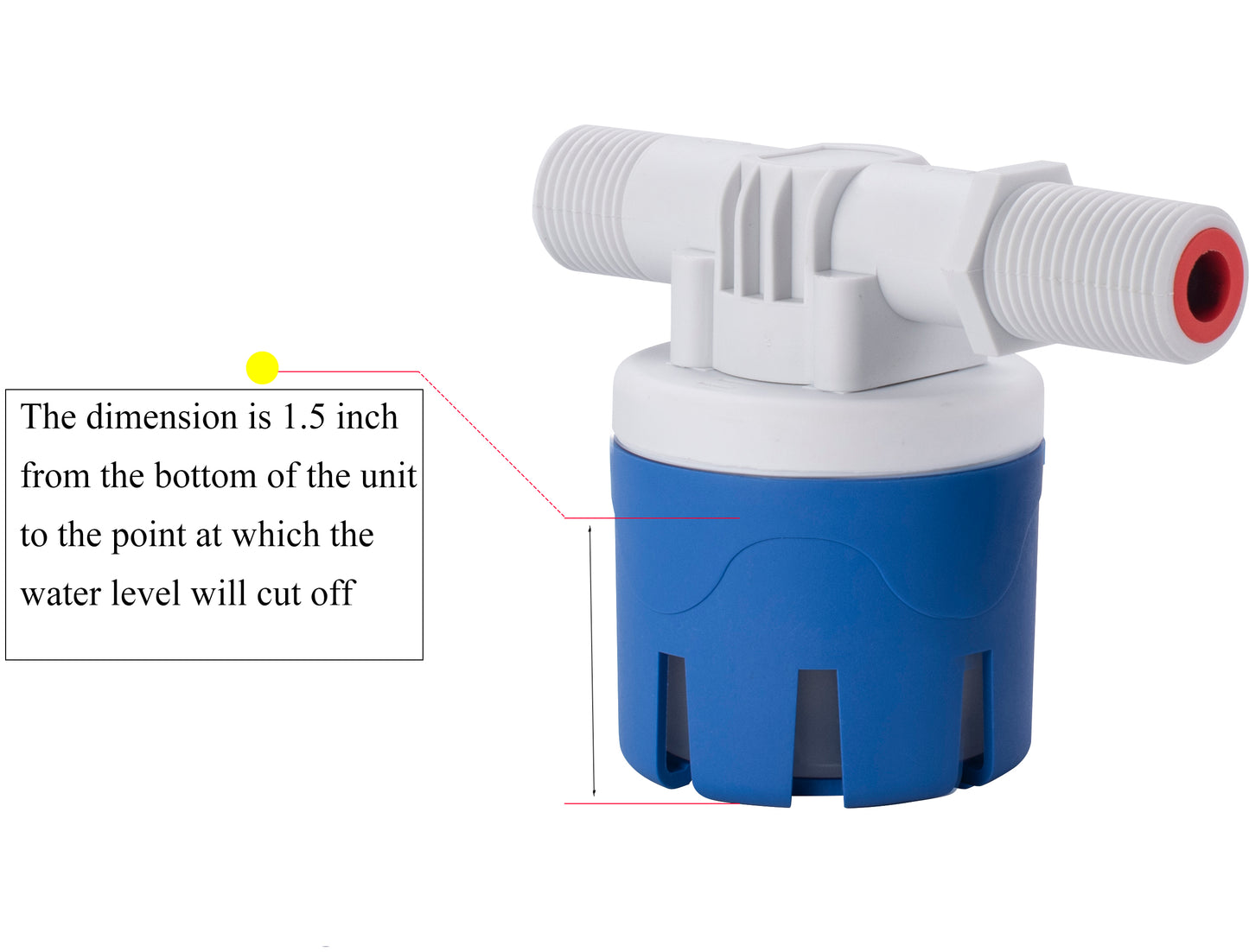 MEUPMEOP Side Inlet Horizontal Auto Fill Shut Off Float Valve Water Level Control Water Float Valve 1/2" Mini Float Valve(LCY3-1/2-S1)