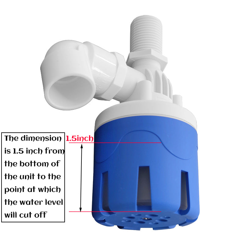 MEUPMEOP 1/2" Top Inlet Vertical Automatic Water Level Controller Float Valve for Water Tank